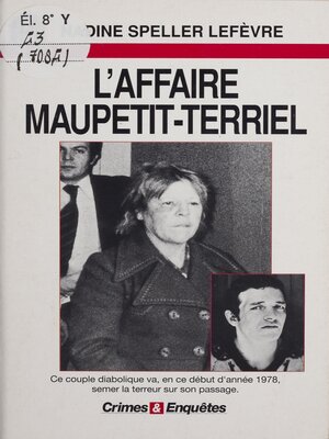 cover image of L'Affaire Maupetit-Terriel
